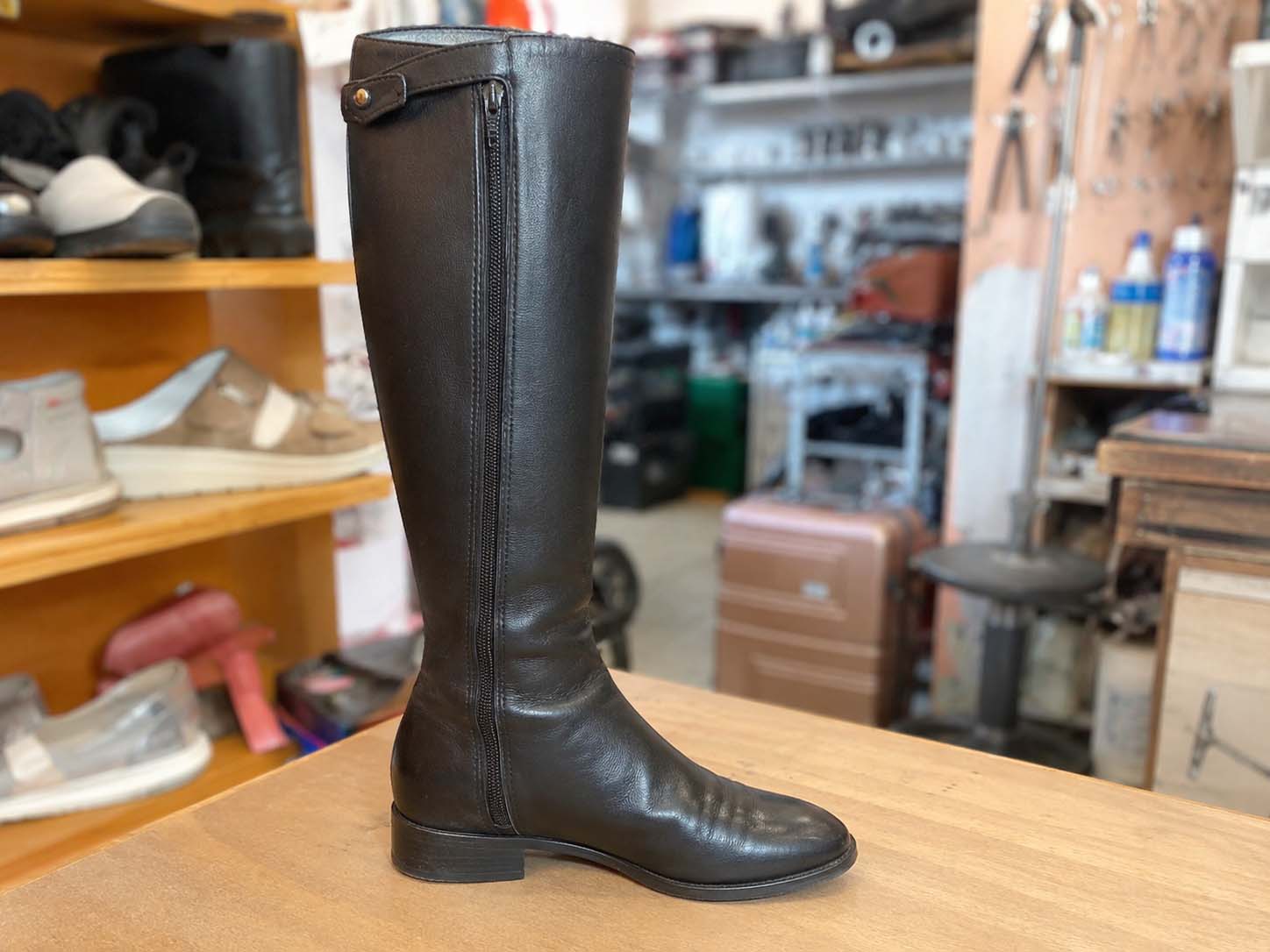 Restauration de bottes (Avant)